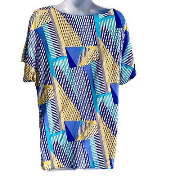 Ruby Rd. Favorites Colorful Textured Short Sleeve Top Women's XS NEW - Picture 7 of 9